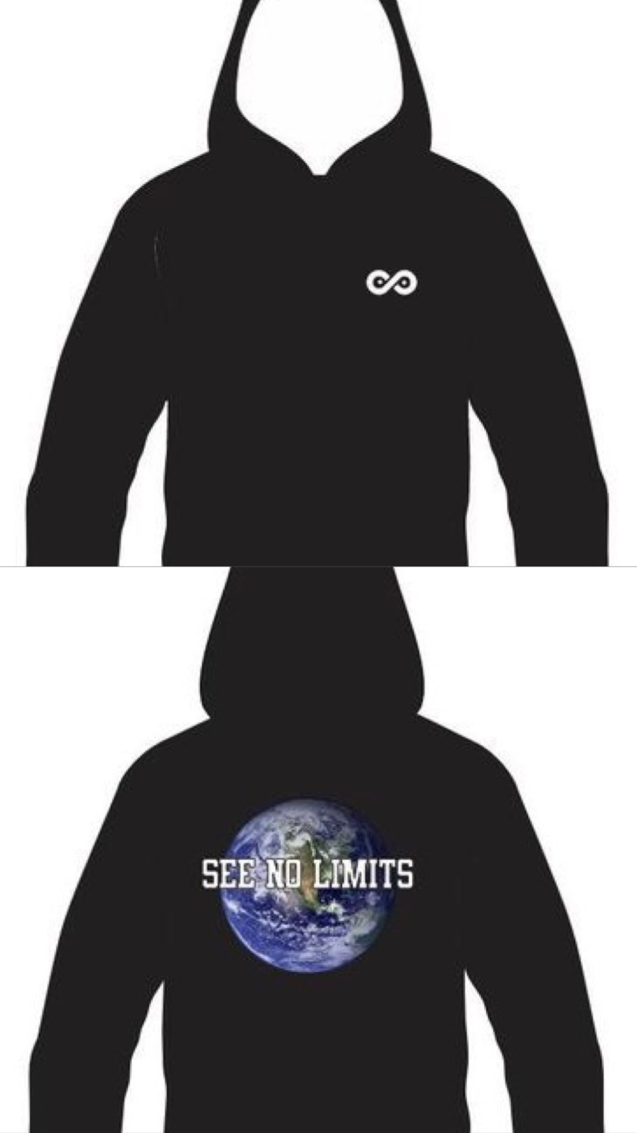 See No Limits Black Hoodie