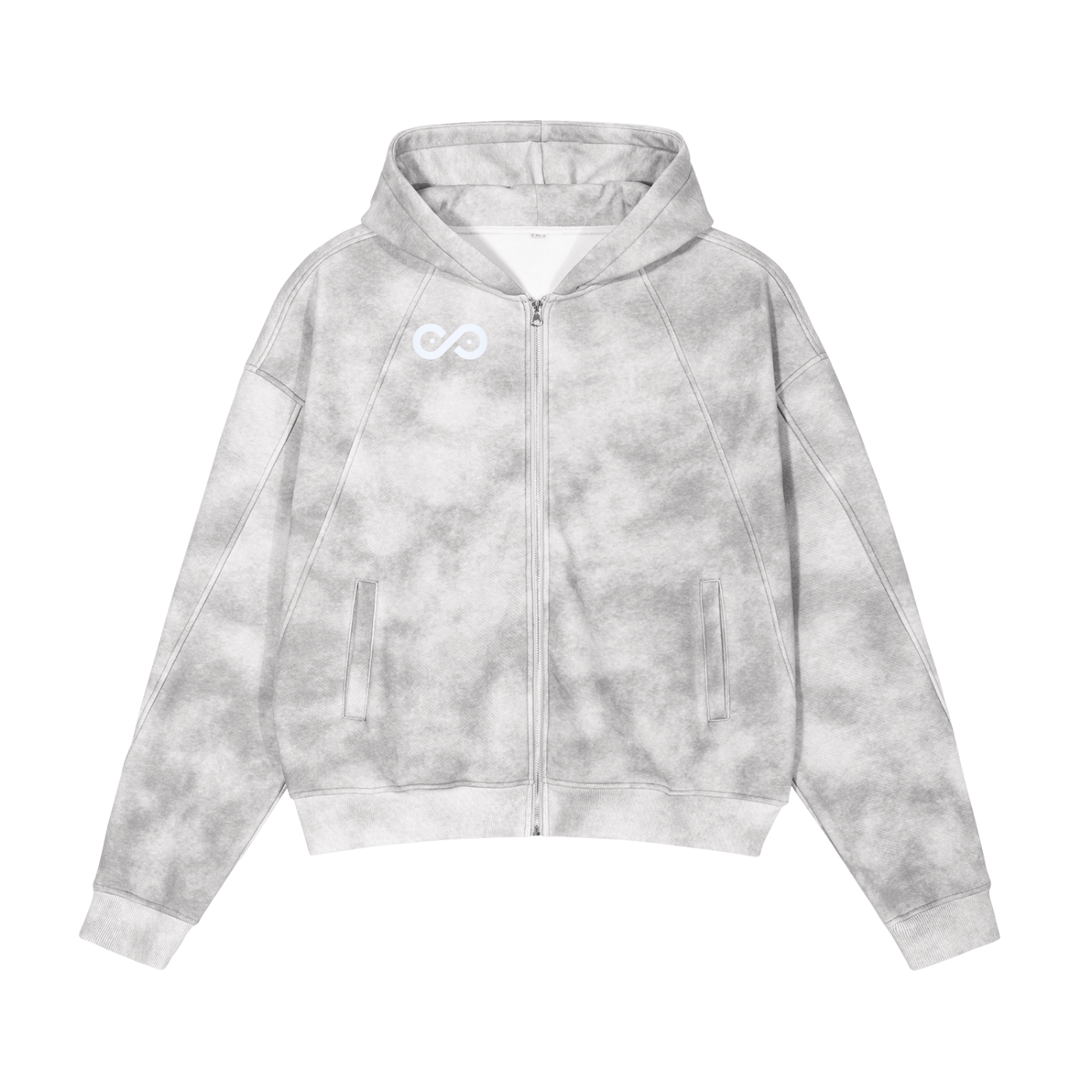 Gray Zip-Up Fleece (Hoodie Only)